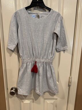 Bella Bliss Girls Striped Dress with tassel. Sz 10 Girls